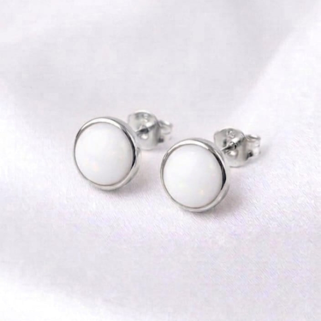 Boucles d'oreilles rondes